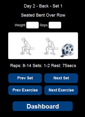 mobile workout app